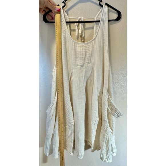 Free People Pina Colada Genevive Mini 3/4 Sleeves Tunic Dress Small - Picture 9 of 12